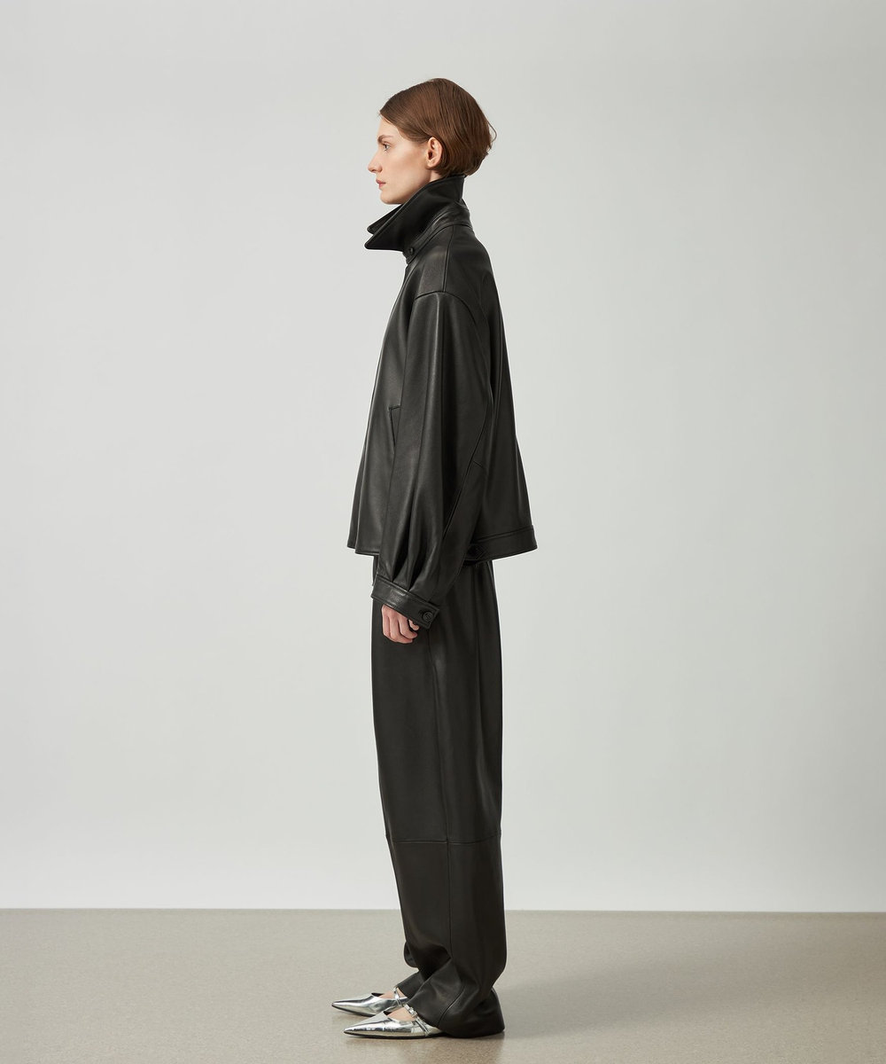 DÉPAREILLÉ LAMB LEATHER BLOUSON / ラムレザーブルゾン ブラック