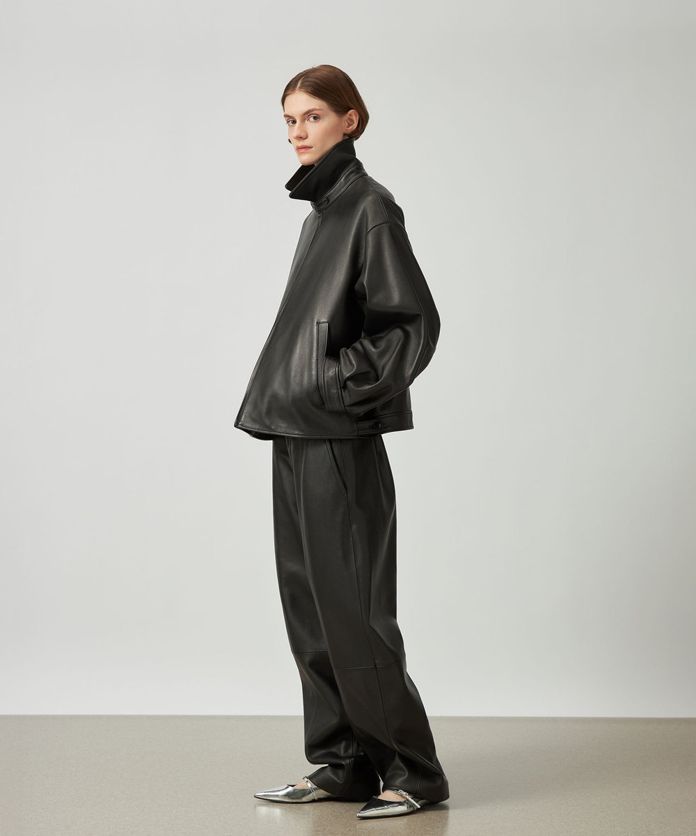DÉPAREILLÉ LAMB LEATHER BLOUSON / ラムレザーブルゾン ブラック
