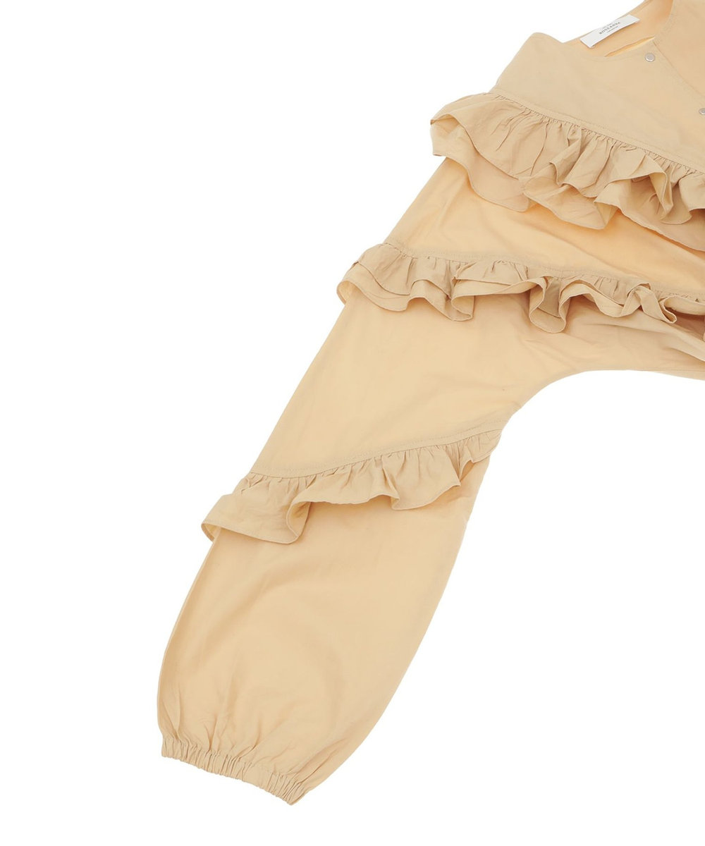 1er Arrondissement ＜ROSEanna (ローズアンナ)＞フリルブラウス ベージュ