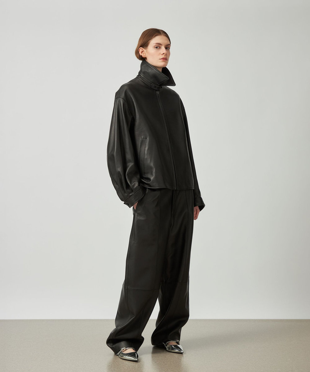 DÉPAREILLÉ LAMB LEATHER BLOUSON / ラムレザーブルゾン ブラック