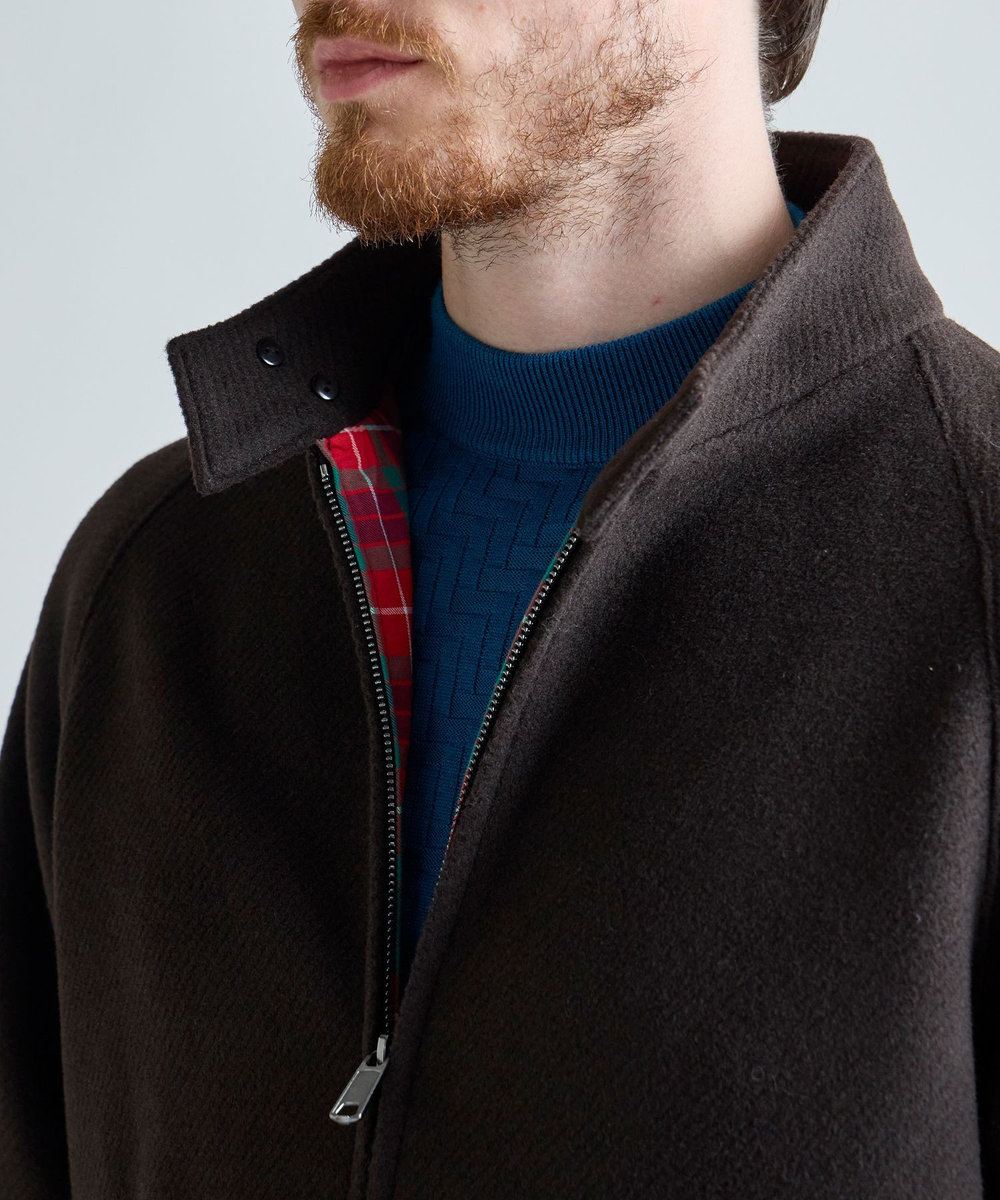 MEN'S BIGI 《別注》BARACUTA ツイルビーバージャージG4ブルゾン ブラウン
