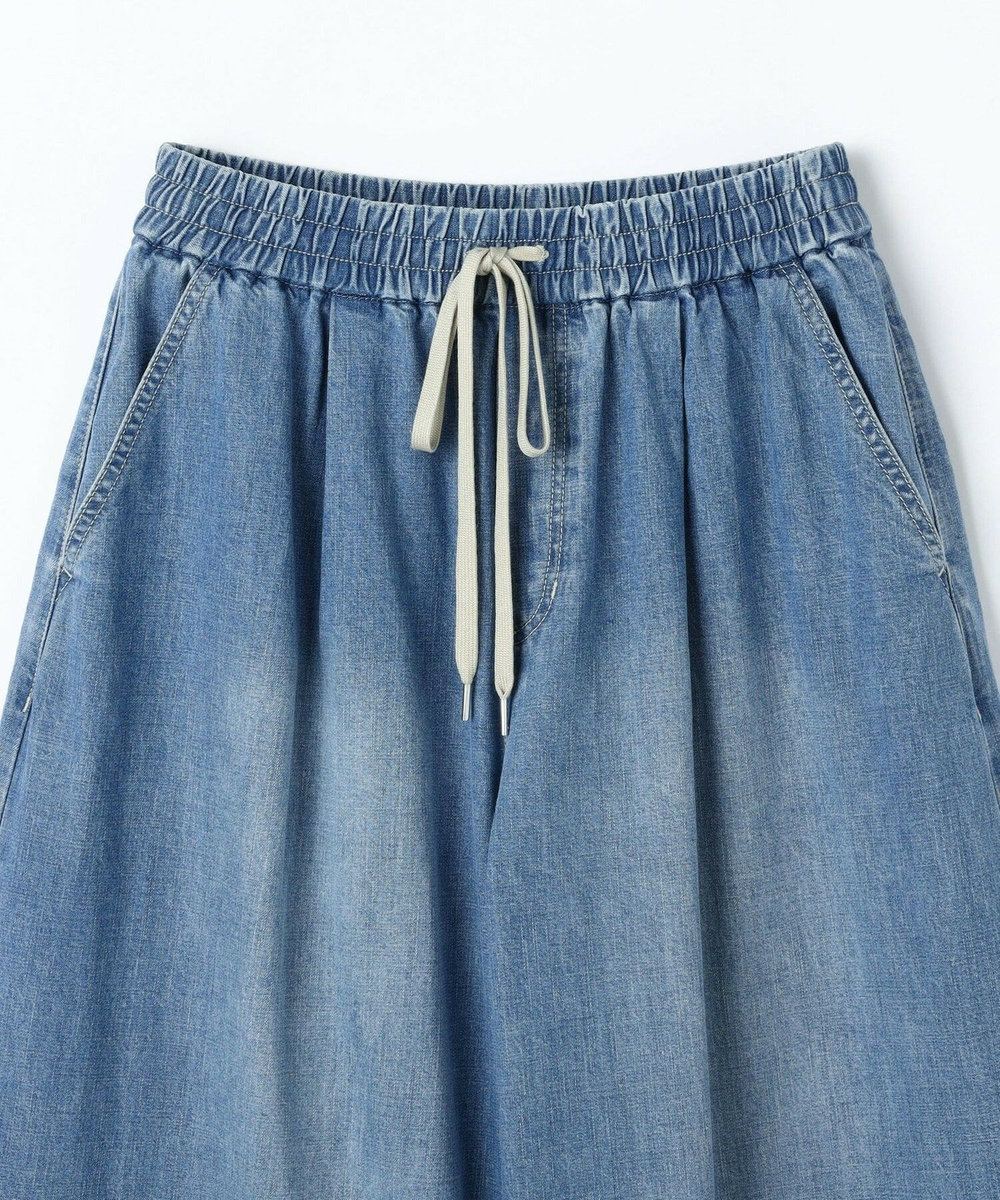 feerique feerique　デニムコクーンシルエットワイドパンツ ブルー