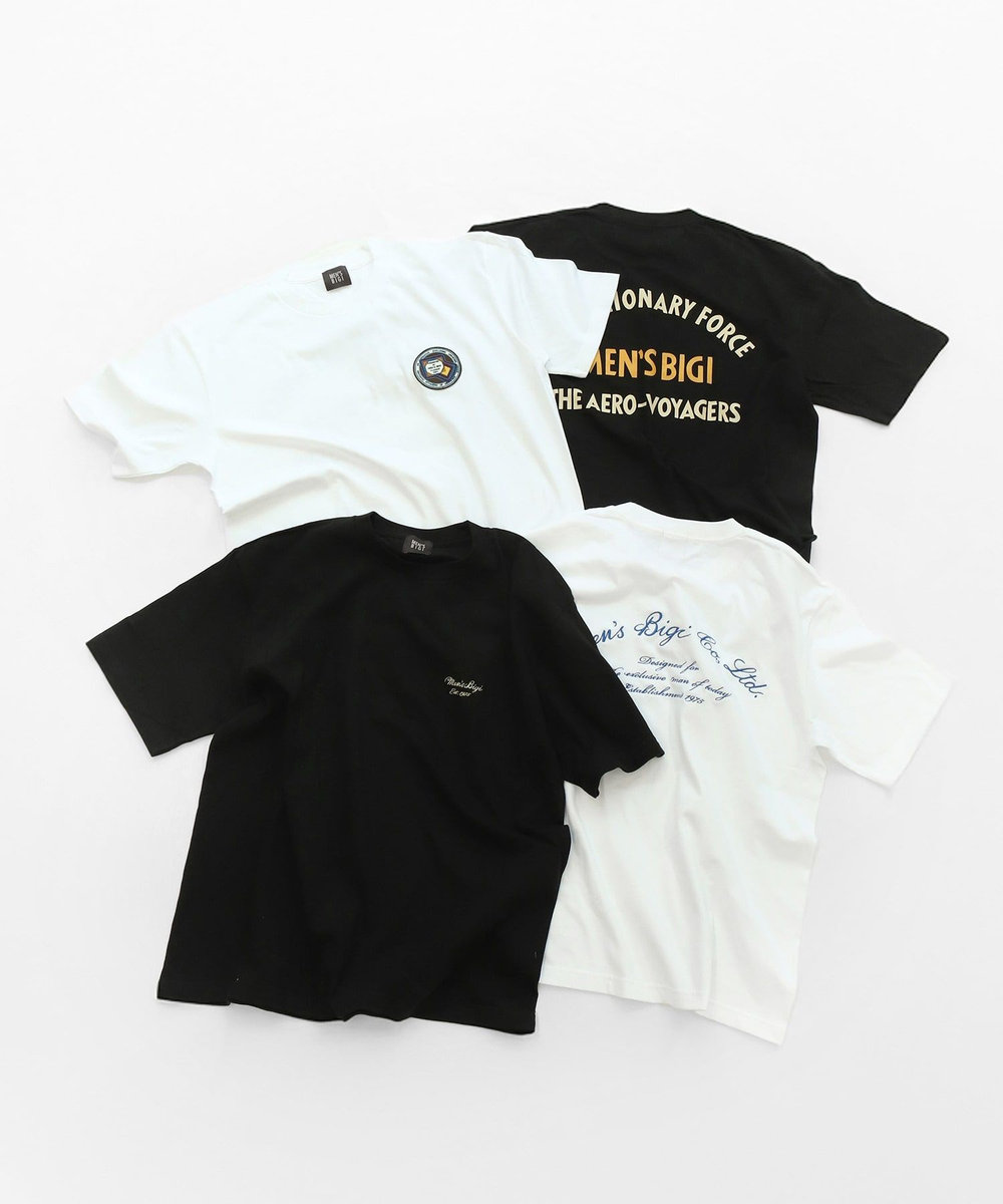 MEN'S BIGI 50th ANNIVERSARY TEE 刺繍ロゴ ブラック