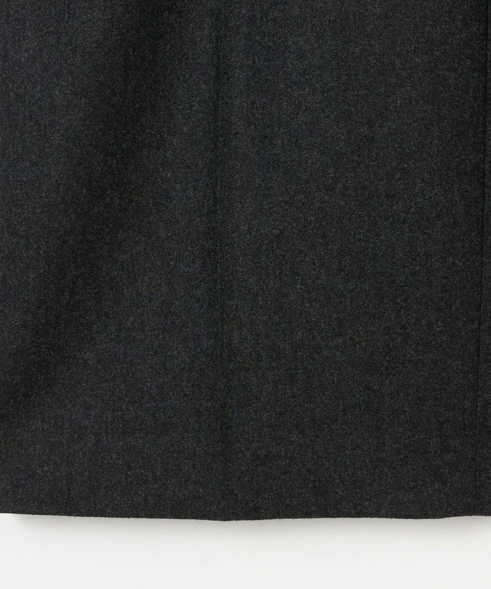 L'EQUIPE COUTURIER ウールカシミヤストレートパンツ チャコールグレー