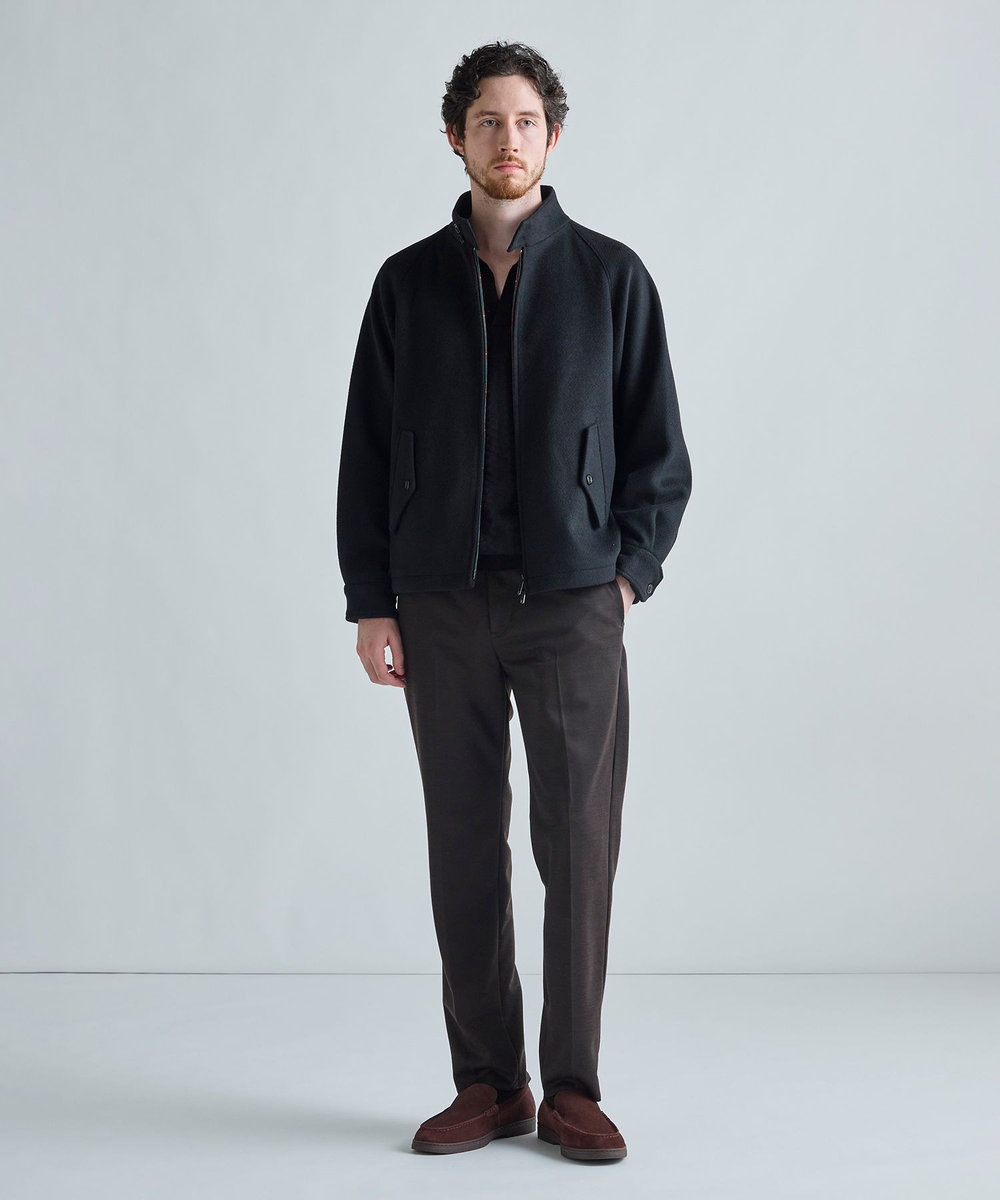 MEN'S BIGI 《別注》BARACUTA ツイルビーバージャージG4ブルゾン ブラック