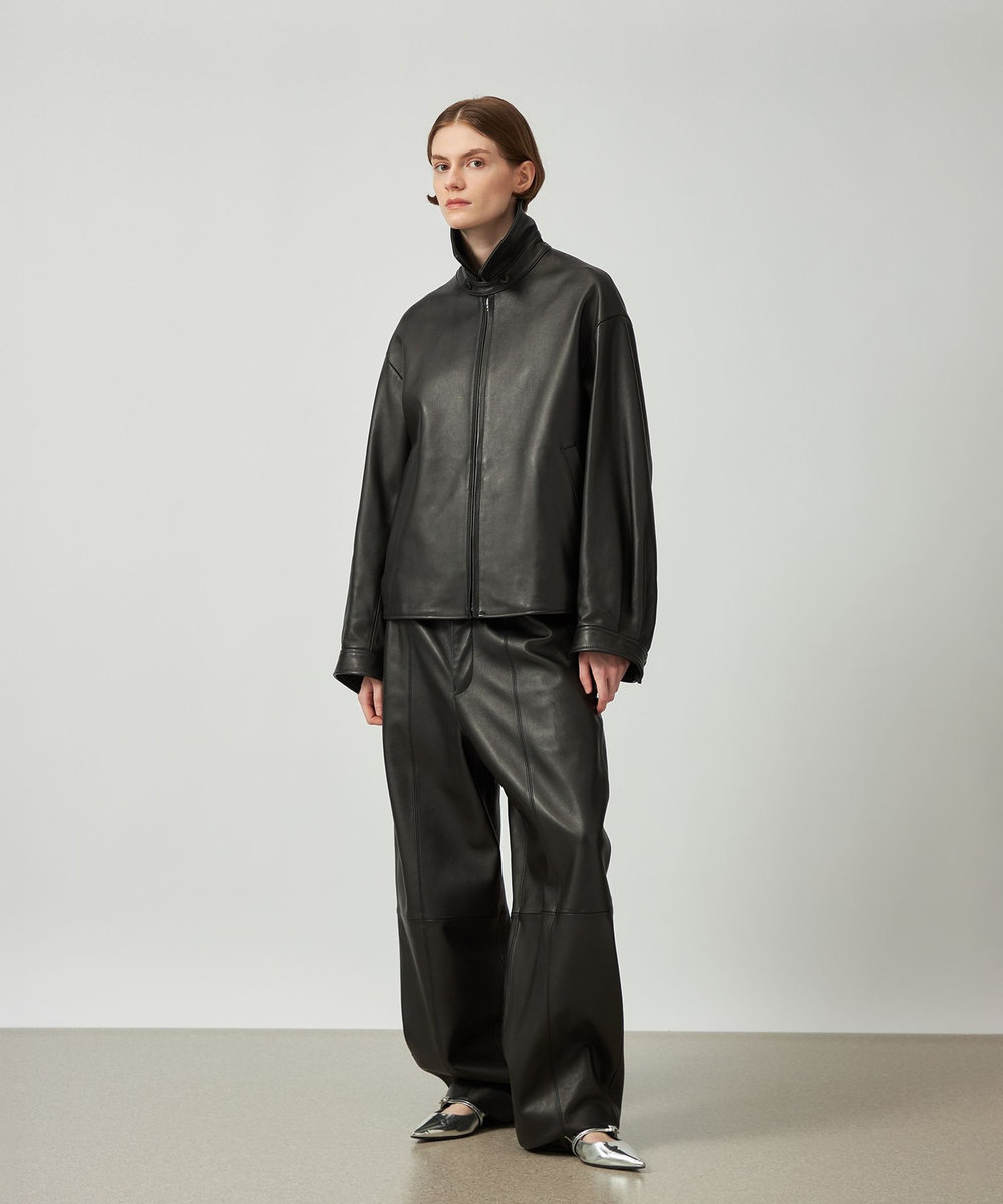 DÉPAREILLÉ LAMB LEATHER BLOUSON / ラムレザーブルゾン ブラック