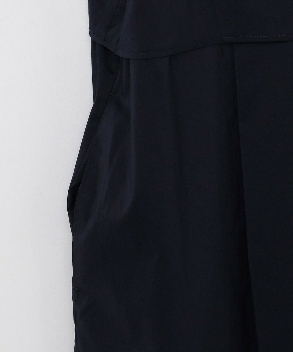 L'EQUIPE Lサイズ（大きいサイズ） 【大きいサイズ】ストレッチタフタシャツワンピース ネイビー