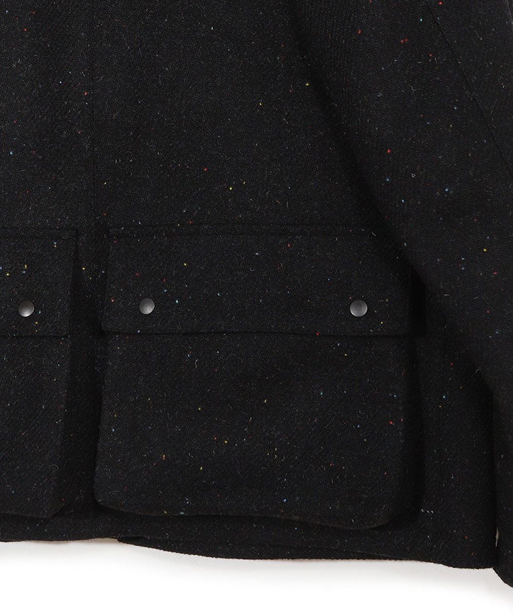 MEN'S BIGI 【50th Anniv . 菊池武夫】HARRIS TWEED COLOR NEP BLOUSON ブラック