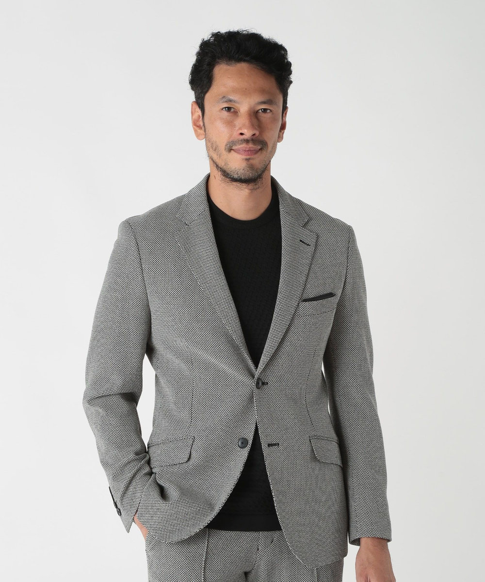 MEN'S BIGI 360度ストレッチTRジャケット<接触冷感> ブラック系その他