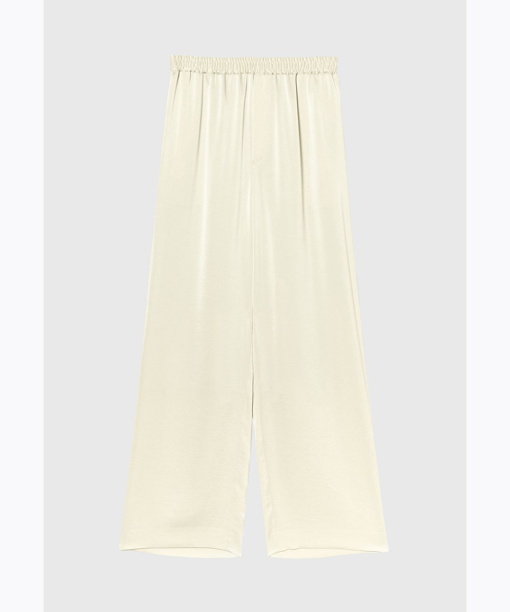 DÉPAREILLÉ SATIN GATHER PANTS / サテンギャザーパンツ ベージュ