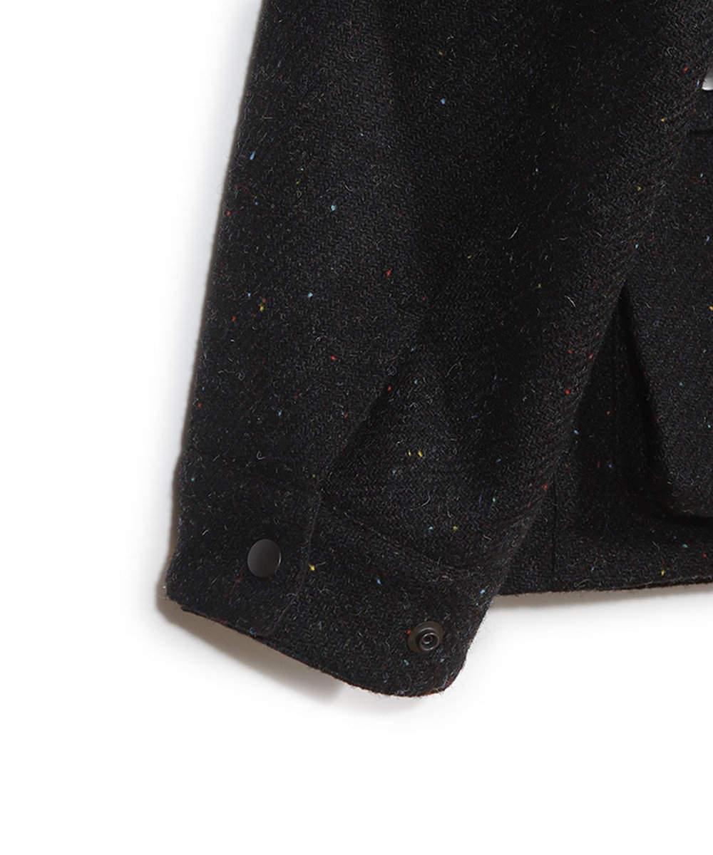 MEN'S BIGI 【50th Anniv . 菊池武夫】HARRIS TWEED COLOR NEP BLOUSON ブラック