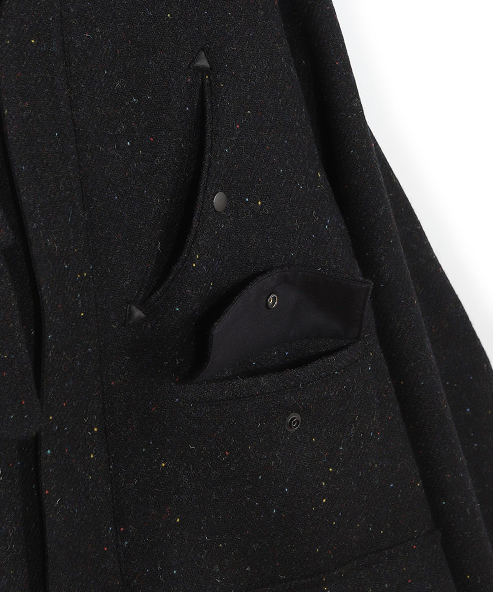 MEN'S BIGI 【50th Anniv . 菊池武夫】HARRIS TWEED COLOR NEP BLOUSON ブラック