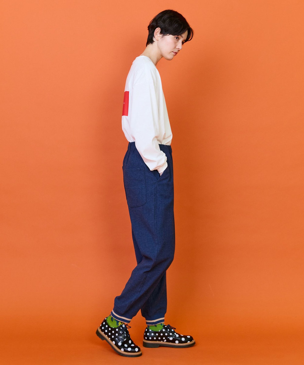 FRAPBOIS パウダーセットパンツ ブルー