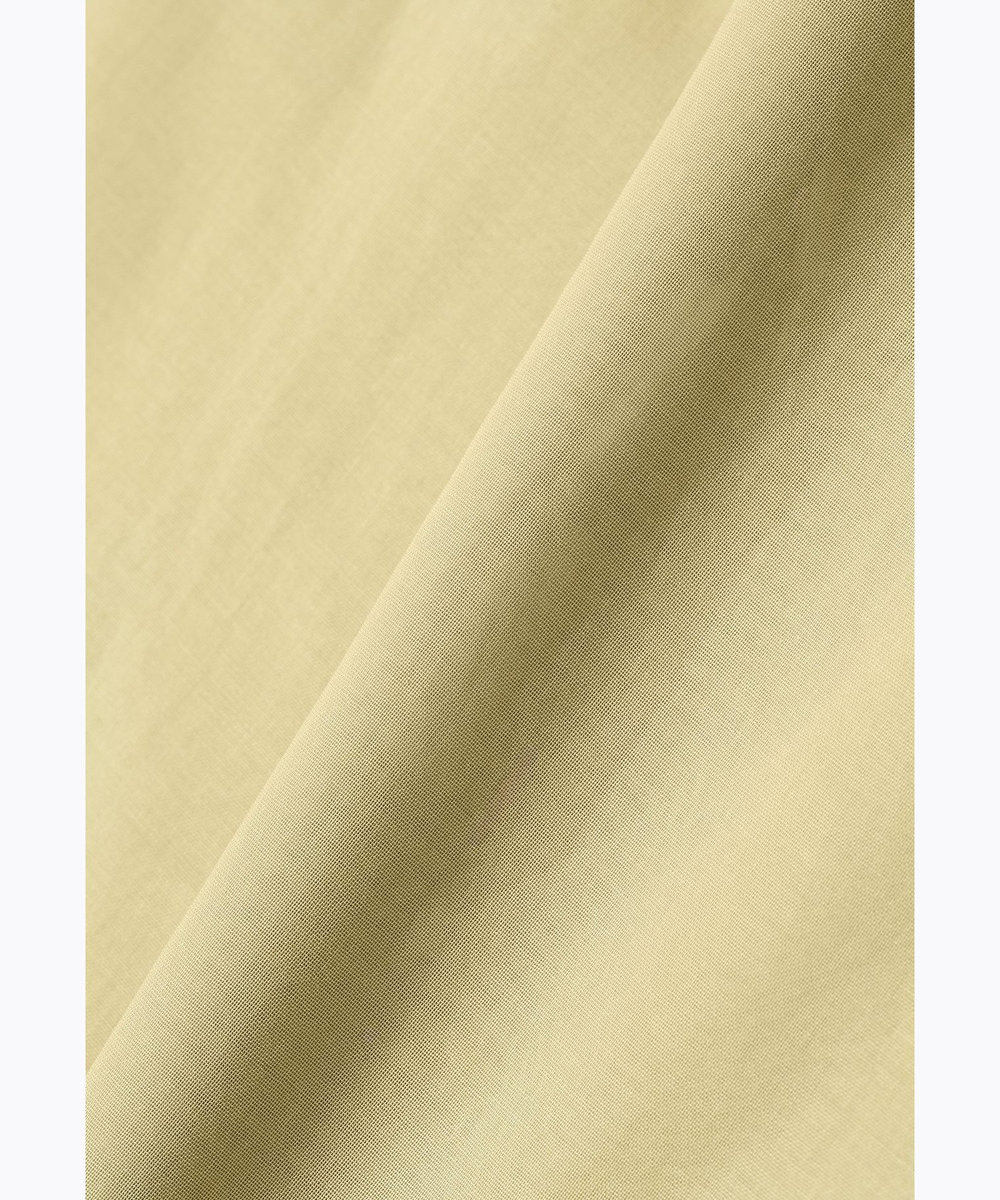 DÉPAREILLÉ VOILE PLEATS COLLAR NO SLEEVE BLOUSE / ボイルプリーツカラーノースリーブブラウス イエロー