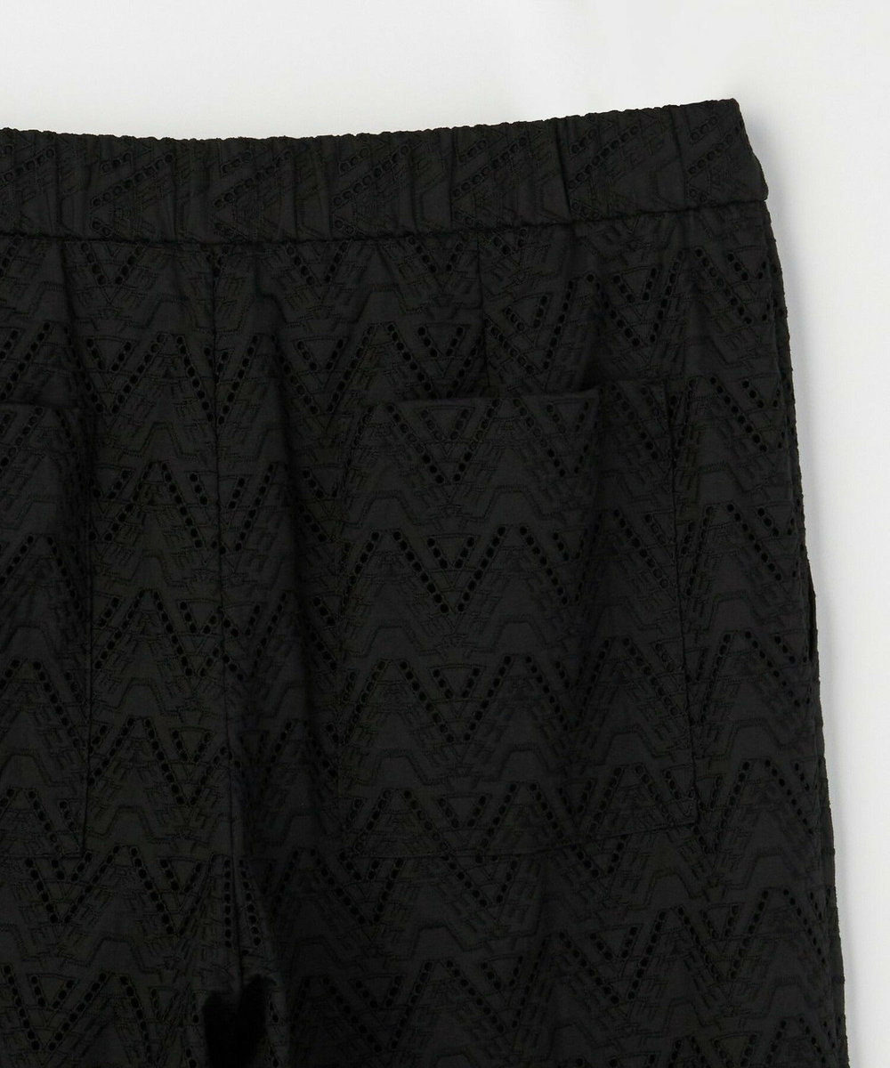 feerique Lサイズ（大きいサイズ） 【大きいサイズ】feerique コットンレースワイドパンツ ブラック