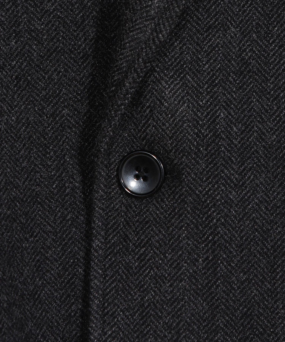 MEN'S BIGI ヘリンボーン柄テーラードジャケット チャコールグレー