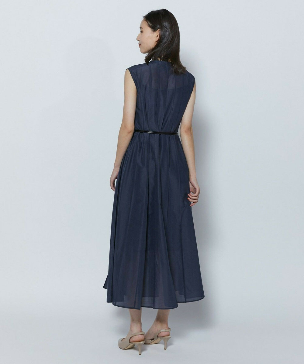L'EQUIPE COUTURIER C/SEオーガンジーワンピース ネイビー