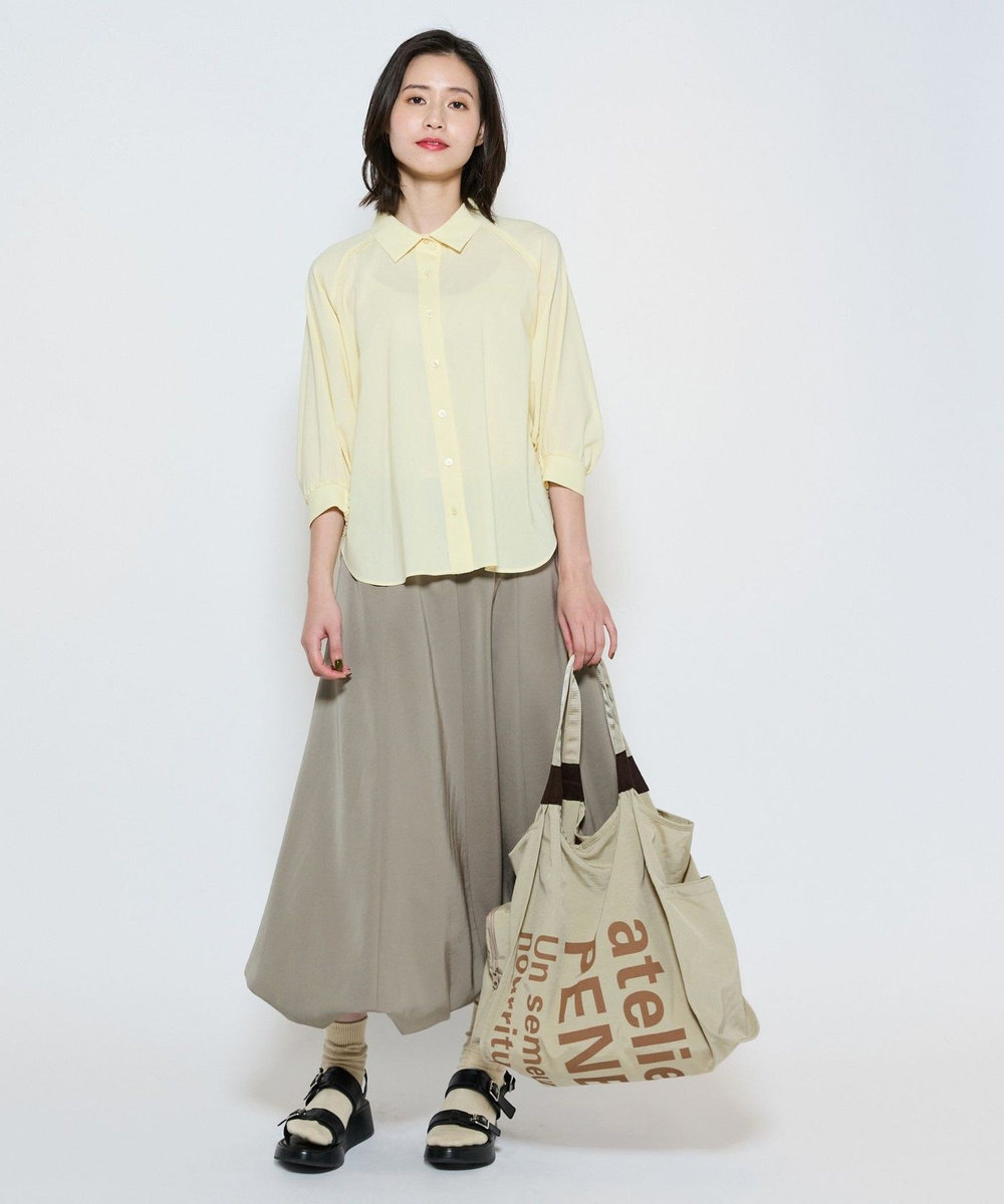 L'EQUIPE ジャガードソックス イエロー