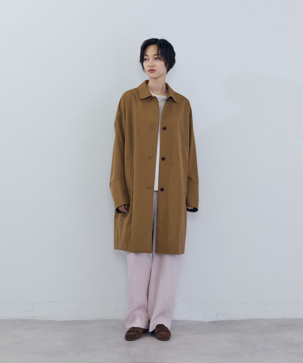 ADIEU TRISTESSE ステンカラーコート キャメル