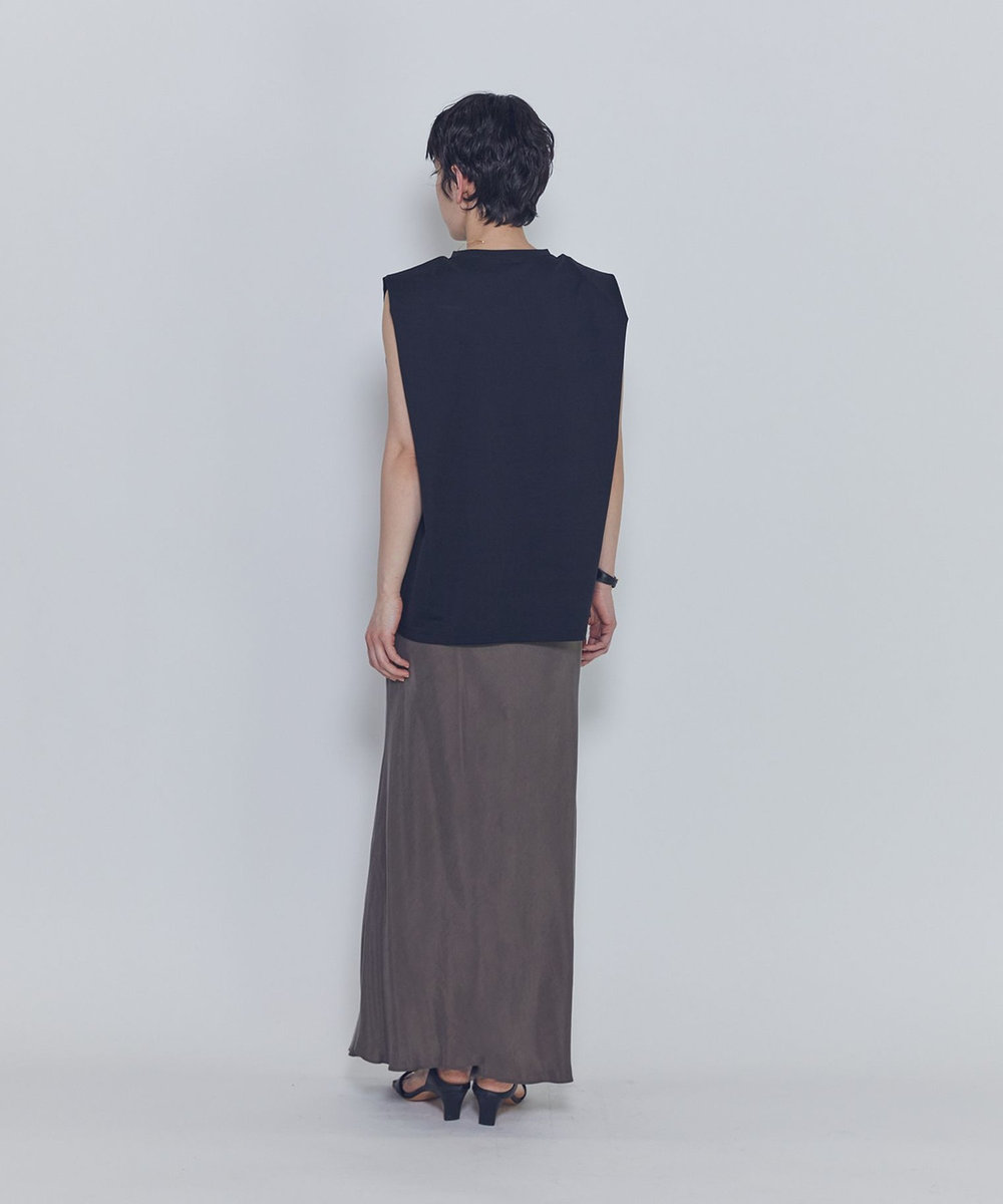 1er Arrondissement ショルダータックノースリーブTシャツ ブラック