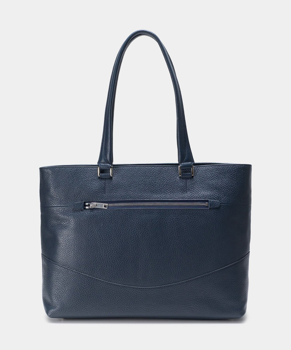 MEN'S BIGI 《別注》SEEKER シュリンクレザー2WAYトートバッグ ネイビー