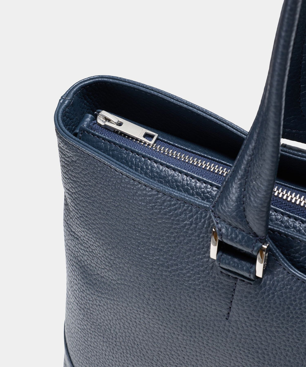 MEN'S BIGI 《別注》SEEKER シュリンクレザー2WAYトートバッグ ネイビー