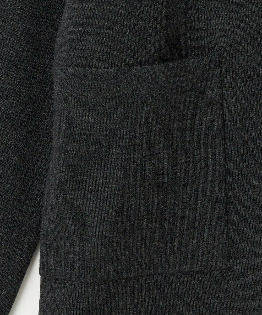 L'EQUIPE ウールポリ接結ニットジャケット グレー