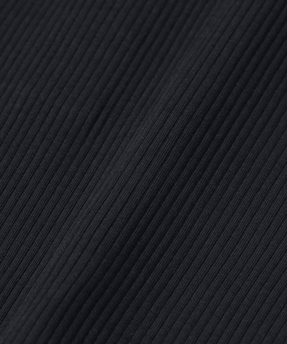 DÉPAREILLÉ ORGANIC COTTON RIB HENRY NECK / オーガニックコットンリブヘンリーネック ネイビー