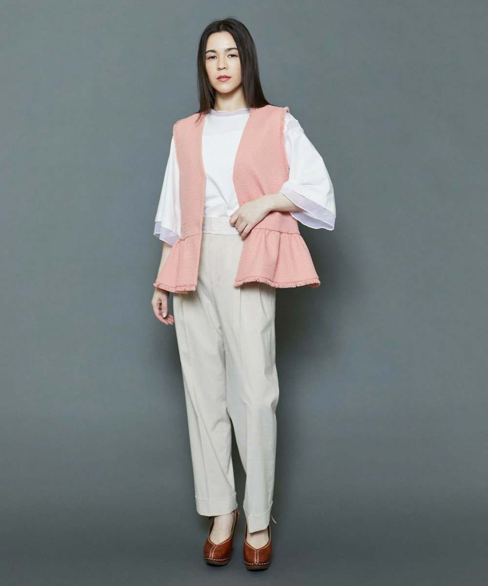 MOGA Collection [MOGA Collection]綿麻ナチュラストレッチパンツ キナリ