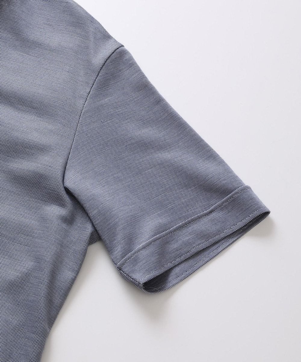 MEN'S BIGI <COOL MAX>バンドスキッパーポロシャツ ブルー