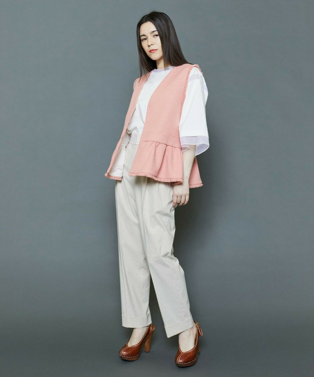 MOGA Collection [MOGA Collection]綿麻ナチュラストレッチパンツ キナリ