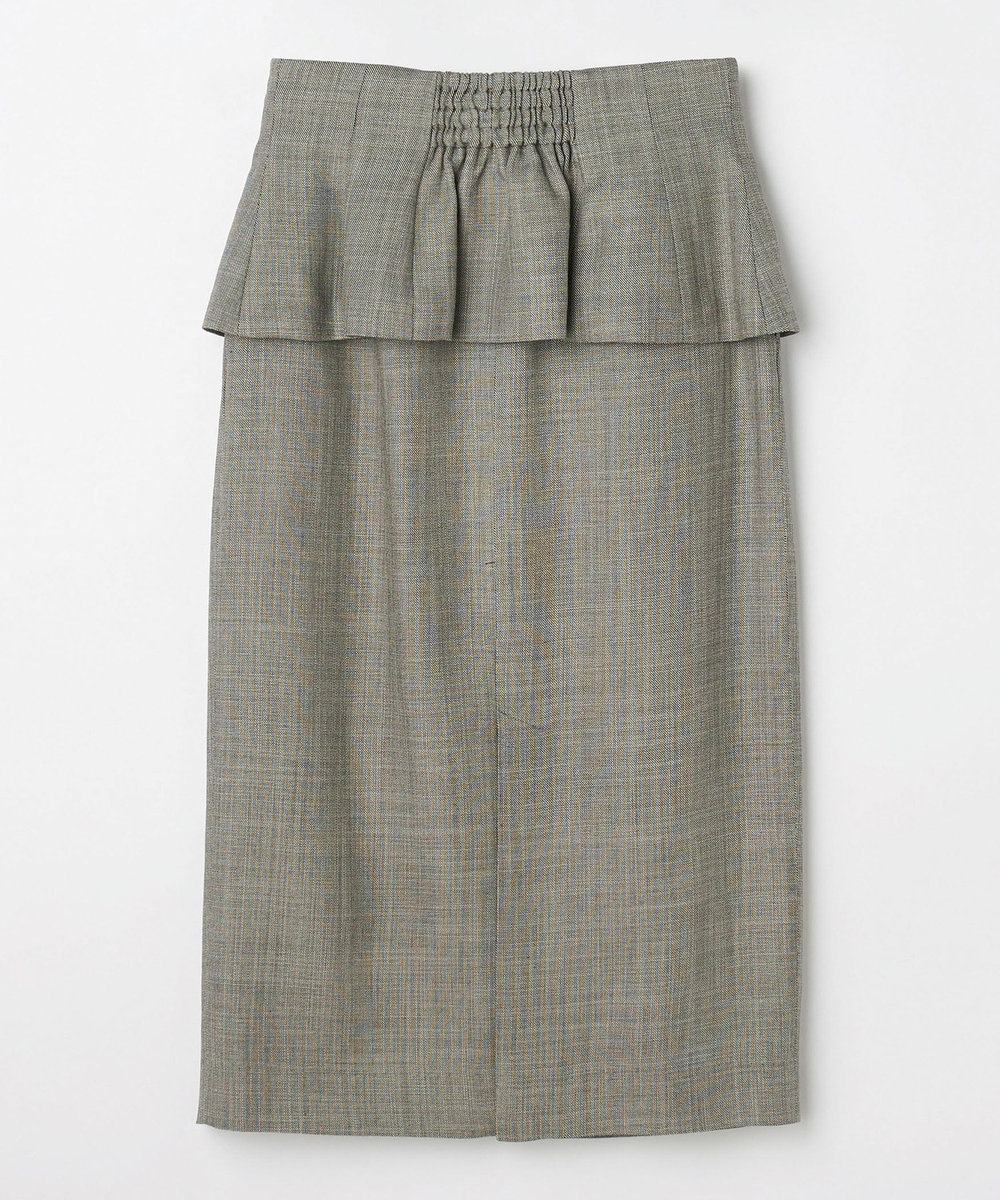 DÉPAREILLÉ SHARKSKIN CORSET SKIRT / シャークスキンコルセットスカート ブラウン