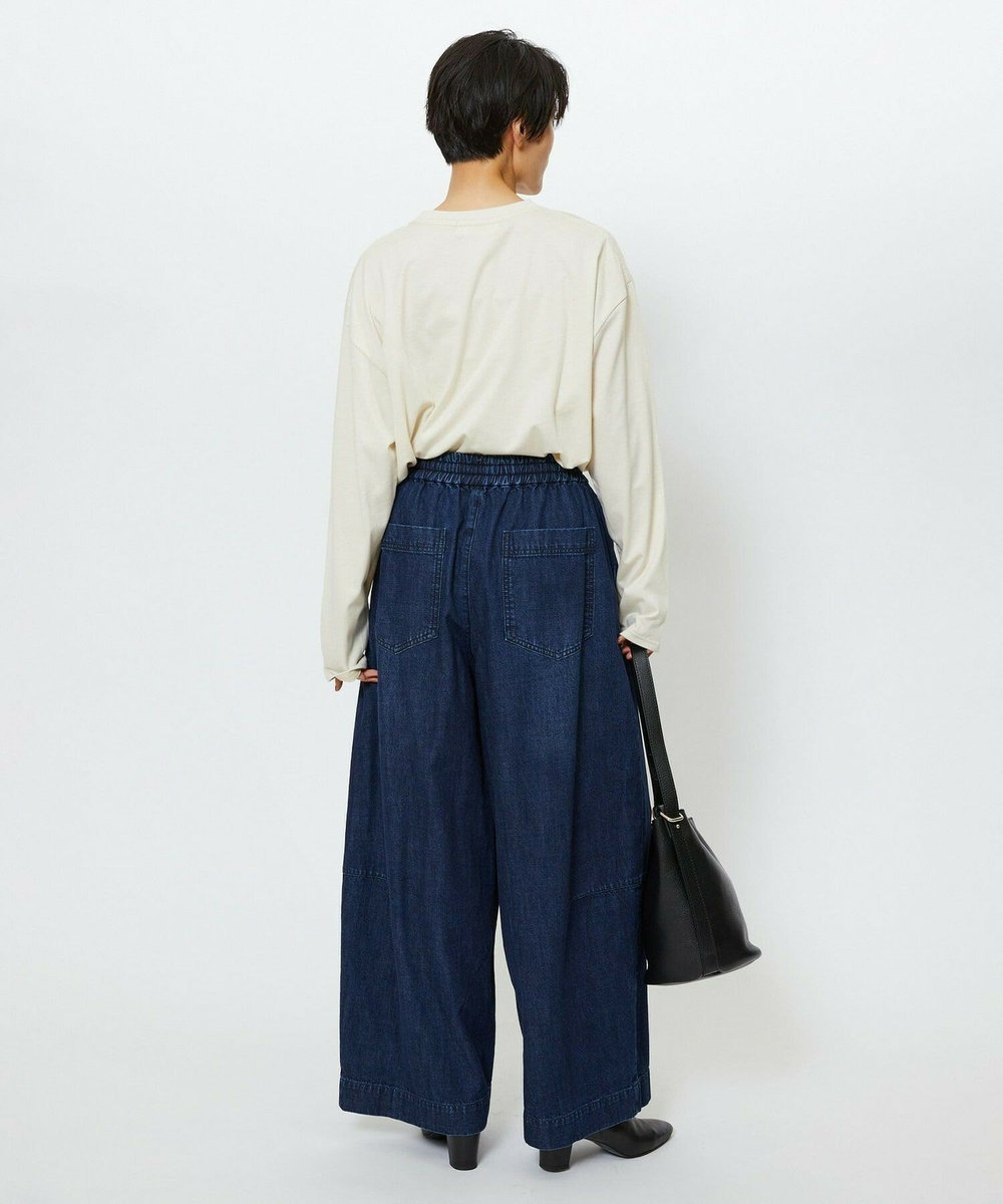 feerique feerique　デニムコクーンシルエットワイドパンツ ネイビー