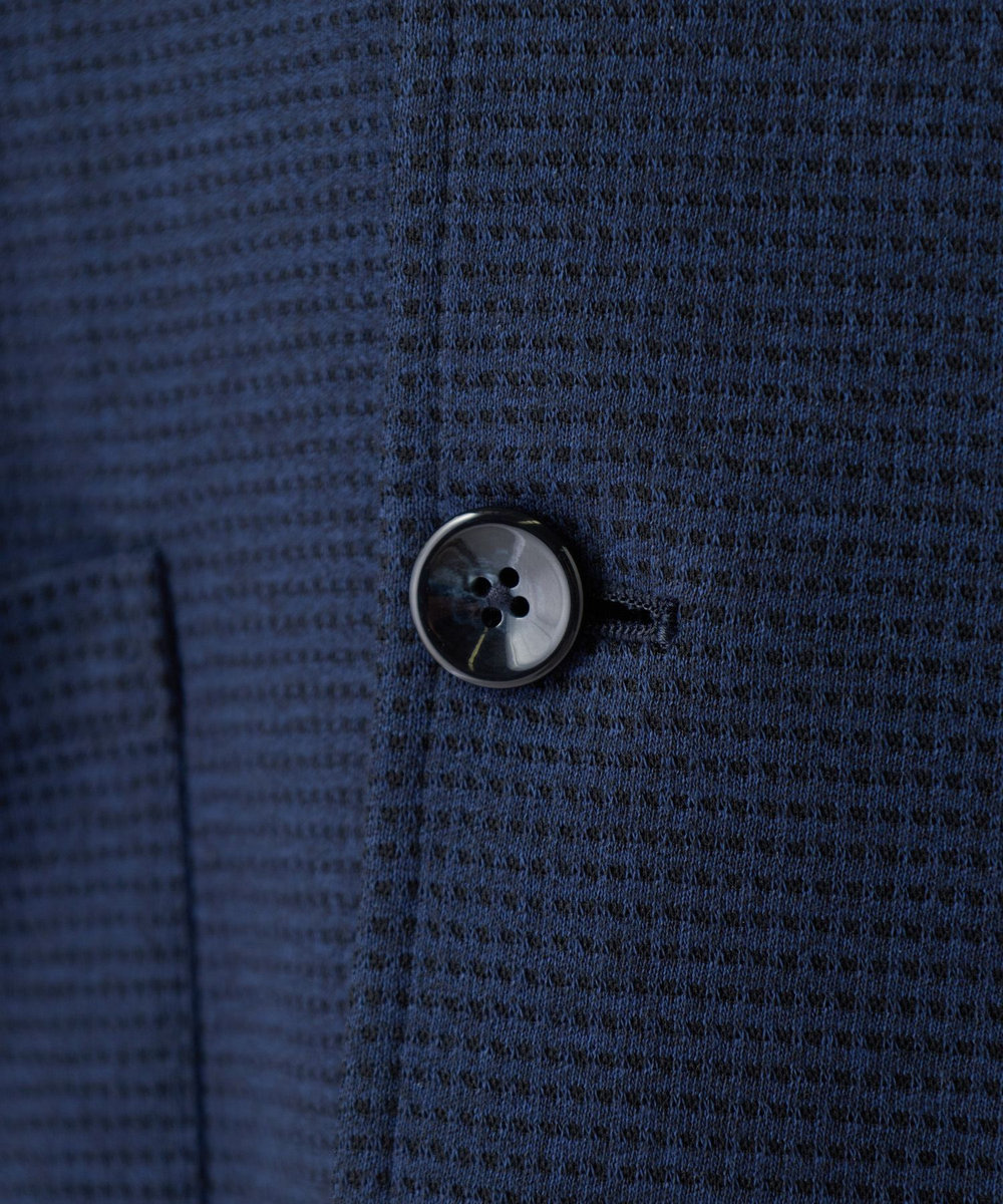 MEN'S BIGI ピンドットダブルラッセル ライトジャケット＜ストレッチ＞＜速乾性＞ ネイビー