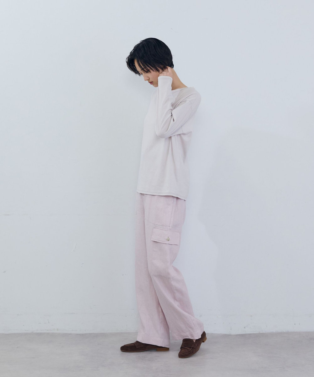 ADIEU TRISTESSE リネンカーゴパンツ ピンク