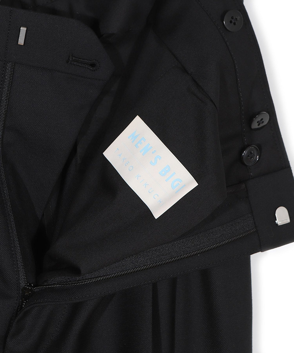 MEN'S BIGI 【50th Anniv . 菊池武夫】TECHWOOL TWILL PANTS ブラック