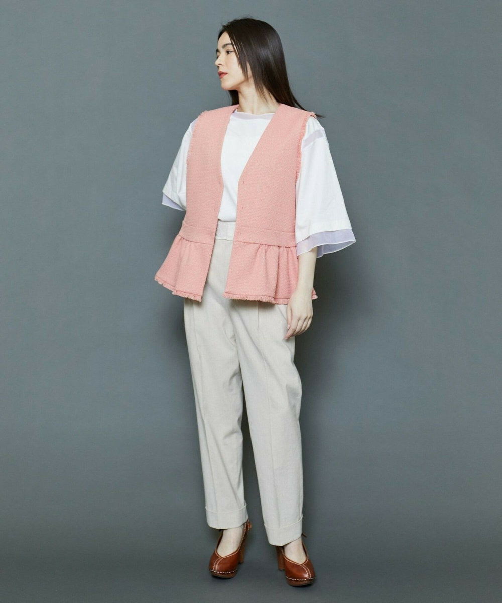 MOGA Collection [MOGA Collection]綿麻ナチュラストレッチパンツ キナリ