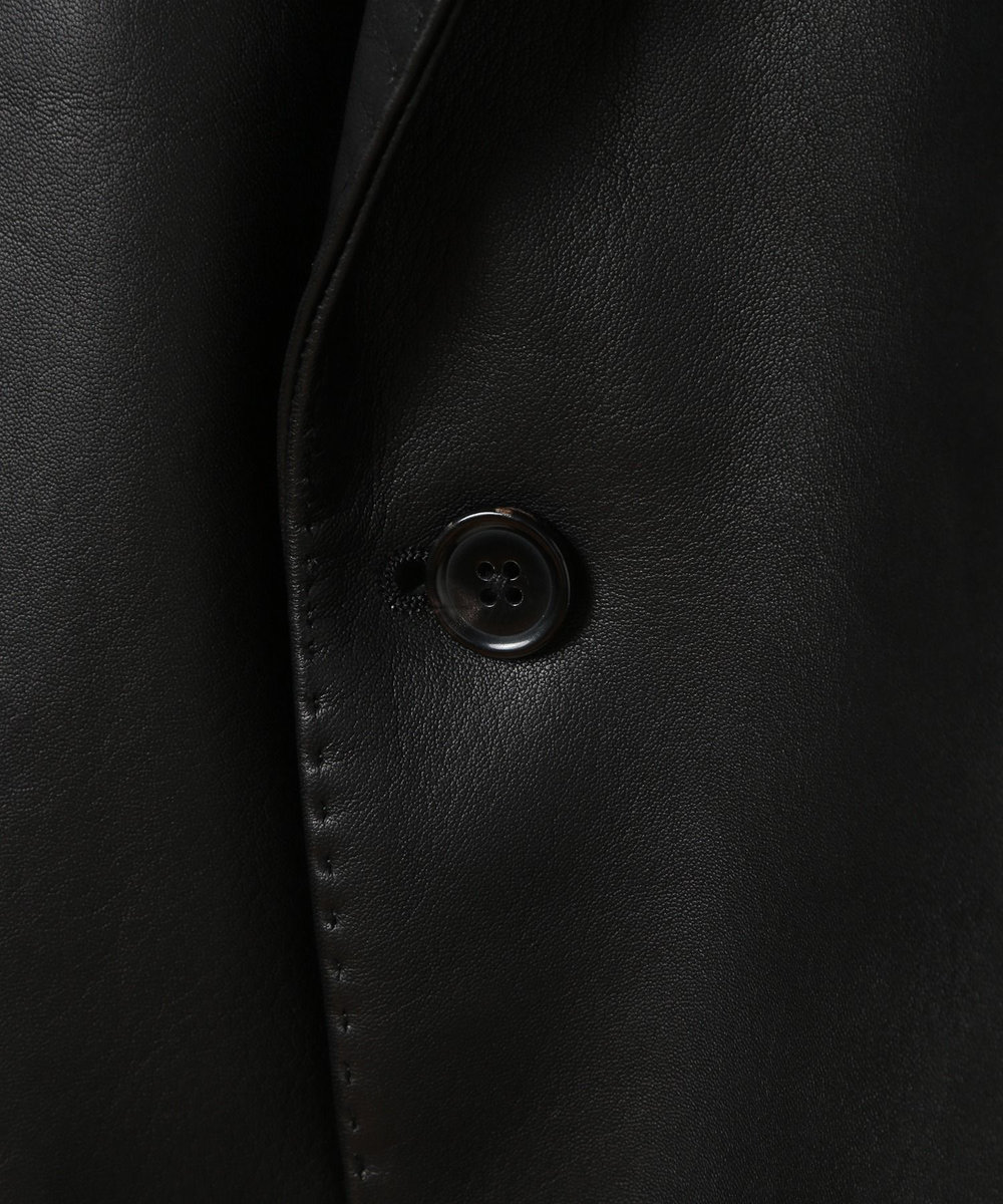 MEN'S BIGI シープレザーテーラードジャケット ネイビー