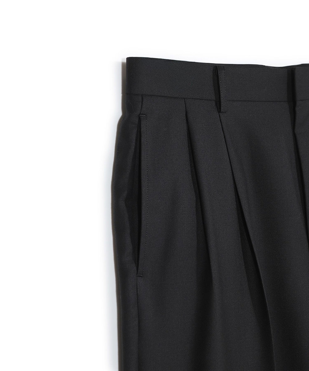 MEN'S BIGI 【50th Anniv . 菊池武夫】TECHWOOL TWILL PANTS ブラック