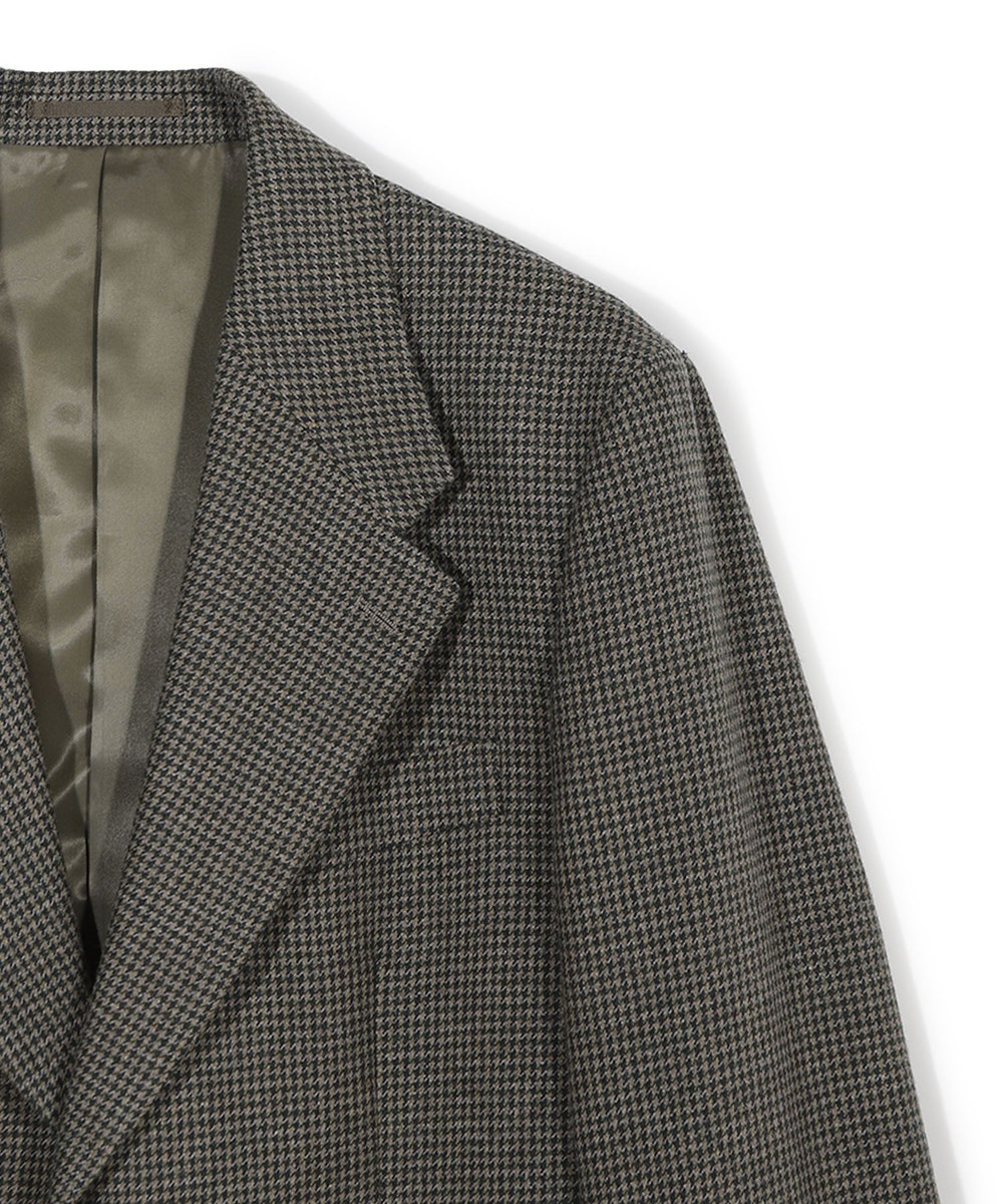 MEN'S BIGI 【50th Anniv . 菊池武夫】WOOL HOUNDSTOOTH JACKET カーキ
