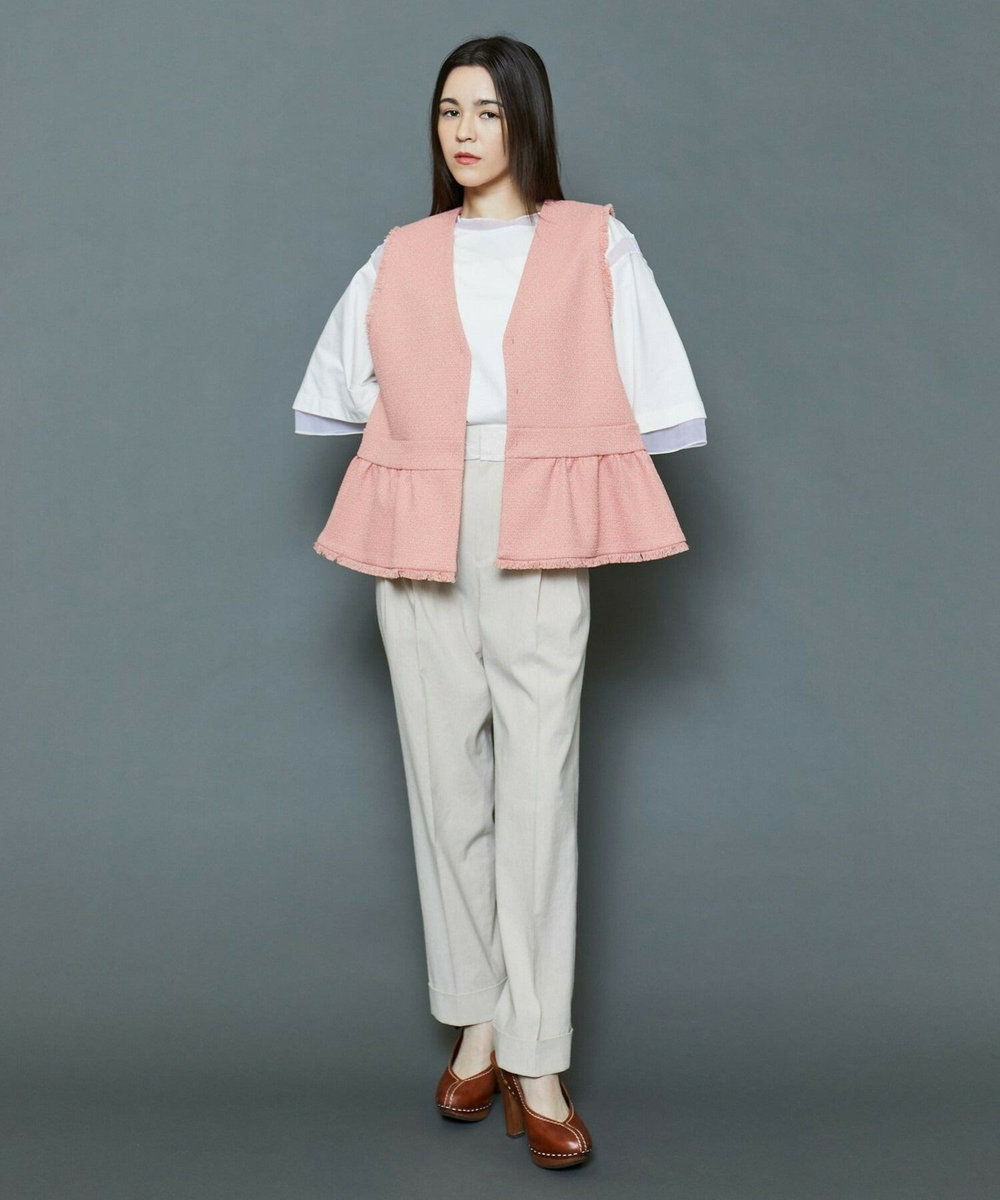 MOGA Collection [MOGA Collection]綿麻ナチュラストレッチパンツ キナリ