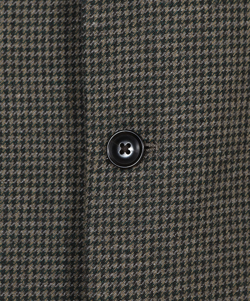 MEN'S BIGI 【50th Anniv . 菊池武夫】WOOL HOUNDSTOOTH JACKET カーキ