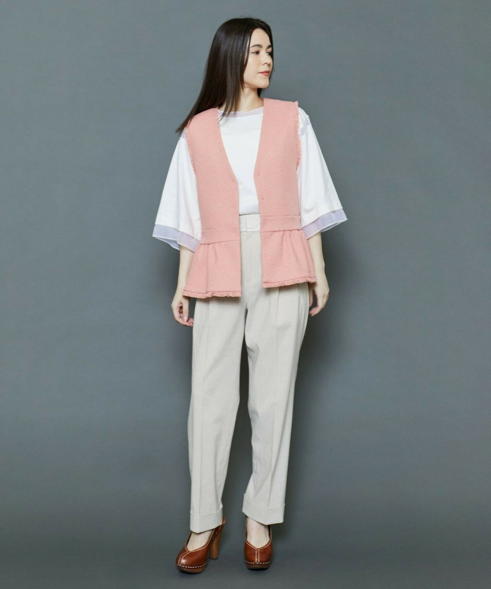 MOGA Collection [MOGA Collection]綿麻ナチュラストレッチパンツ キナリ