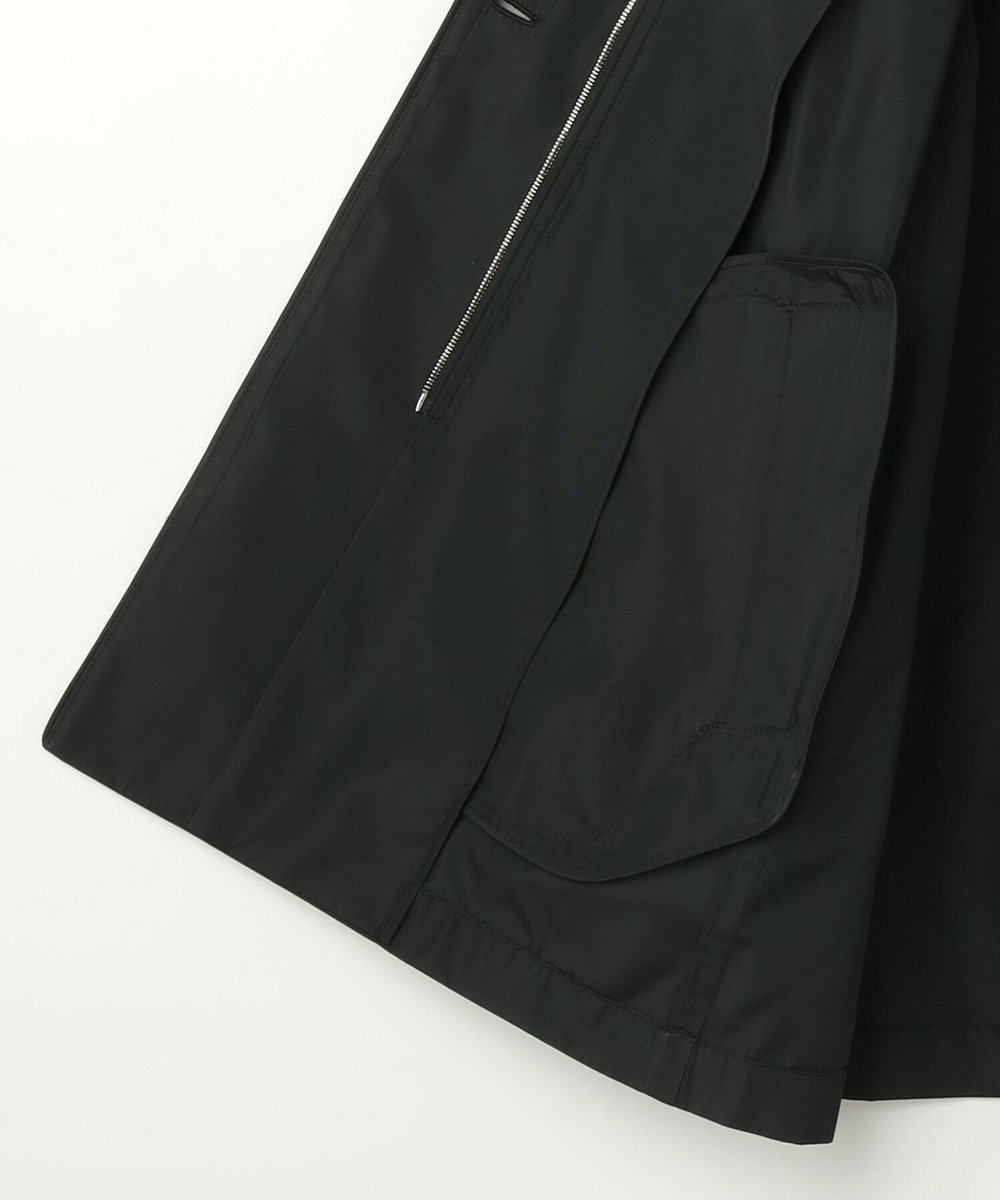 L'EQUIPE COUTURIER マイクロシルクタフタジャケットコート ブラック