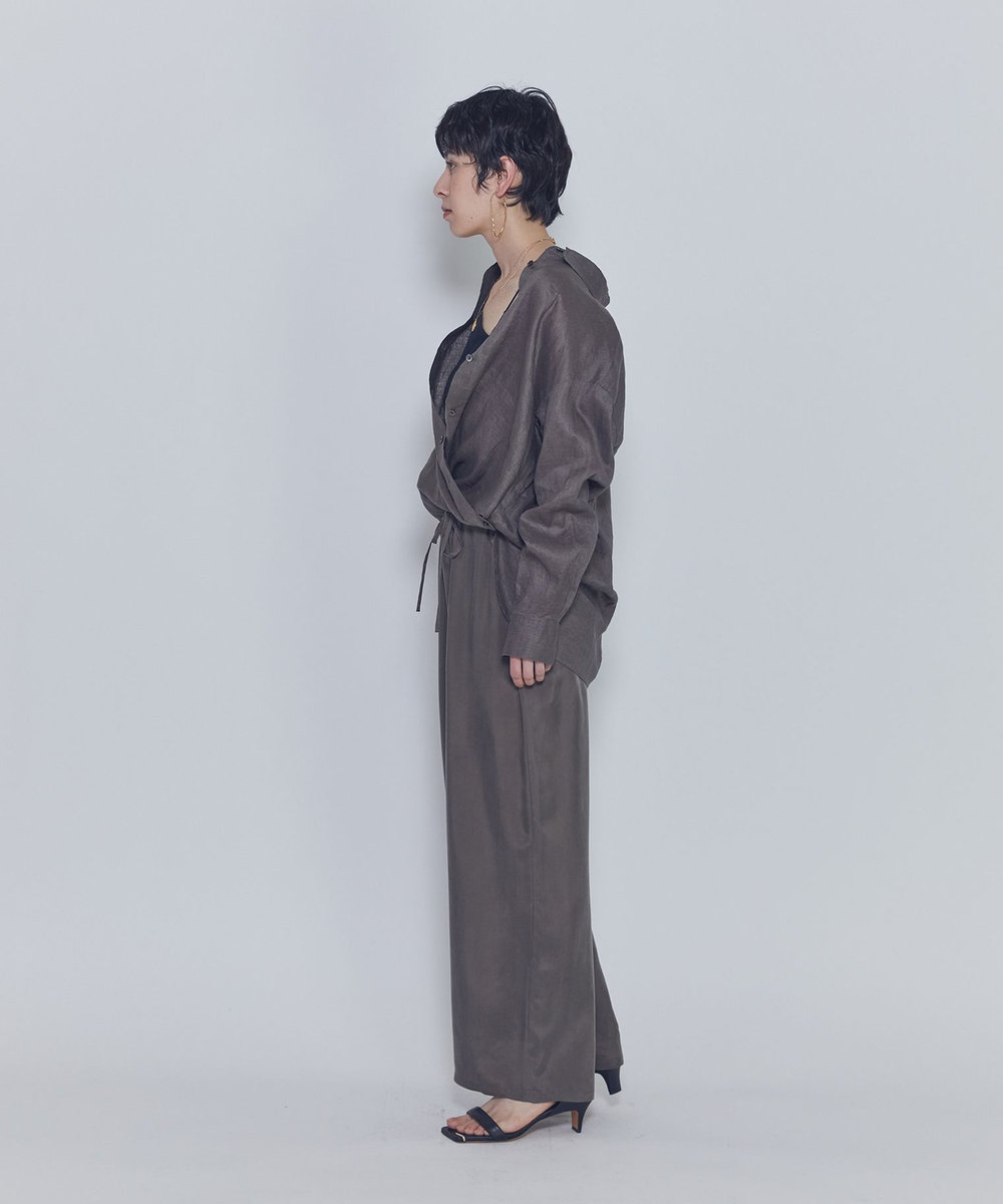 1er Arrondissement 60リネンシャツ カーキ