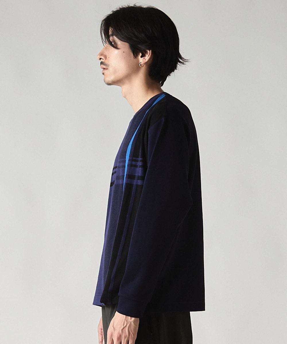UNION STATION ＊WEB限定 ドッキング キリカエ オーバーロンT ネイビー