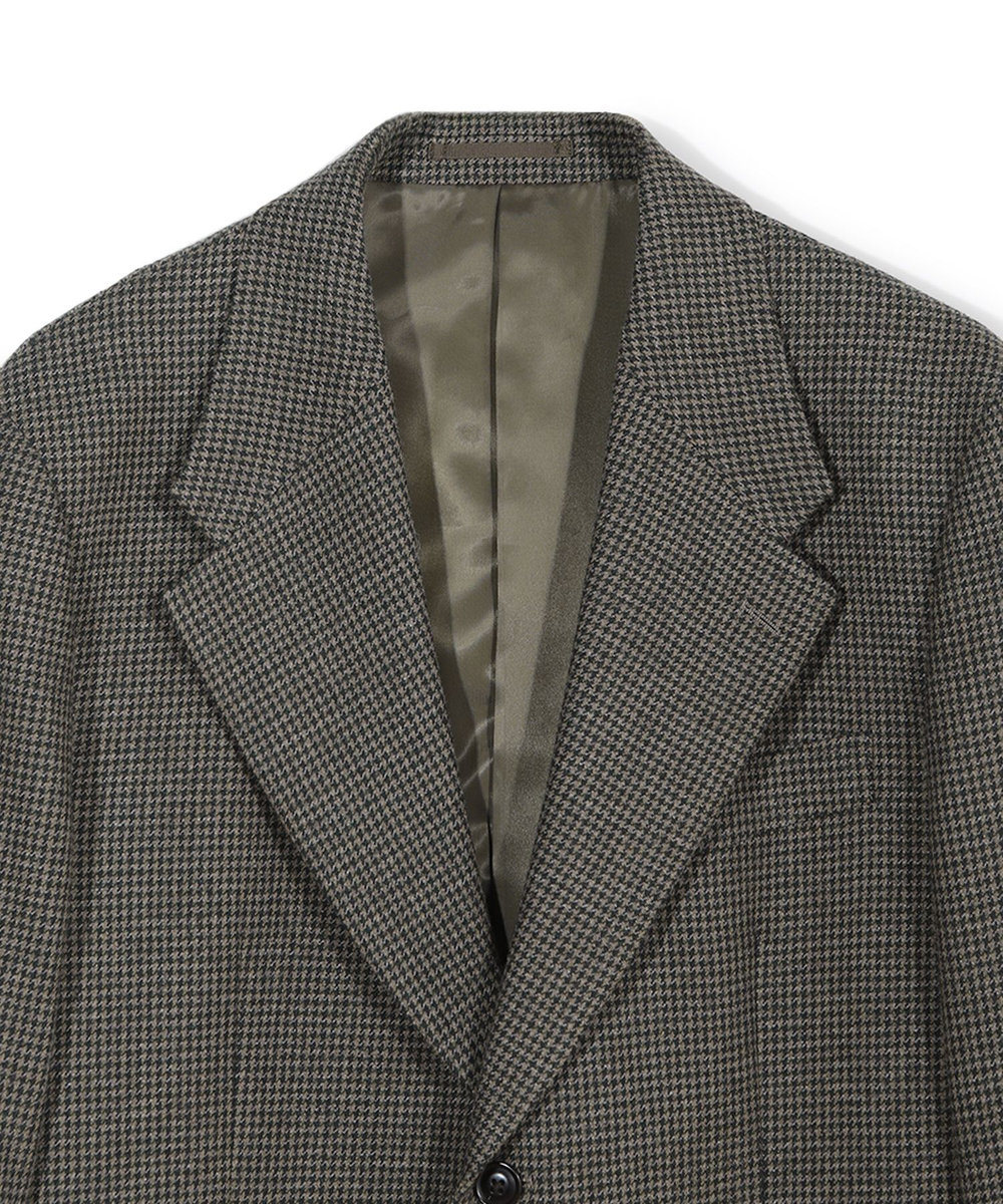 MEN'S BIGI 【50th Anniv . 菊池武夫】WOOL HOUNDSTOOTH JACKET カーキ