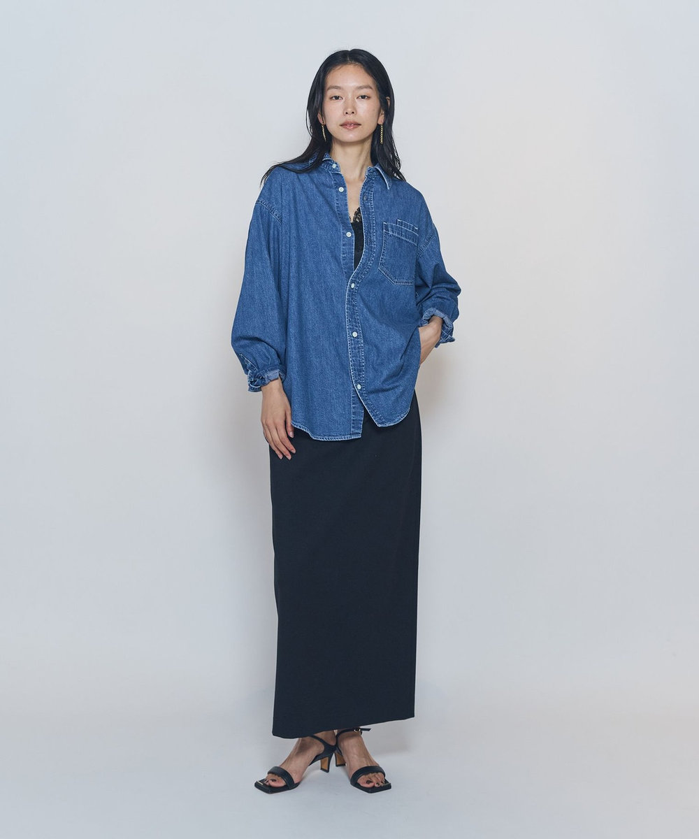 1er Arrondissement ＜NEEDBY heritage×1er Arrondissement＞【別注】デニムシャツ"Sophie" インディゴブルー