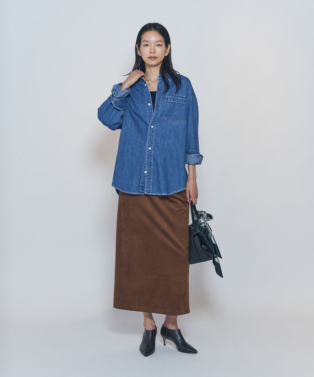 1er Arrondissement ＜NEEDBY heritage×1er Arrondissement＞【別注】デニムシャツ"Sophie" インディゴブルー