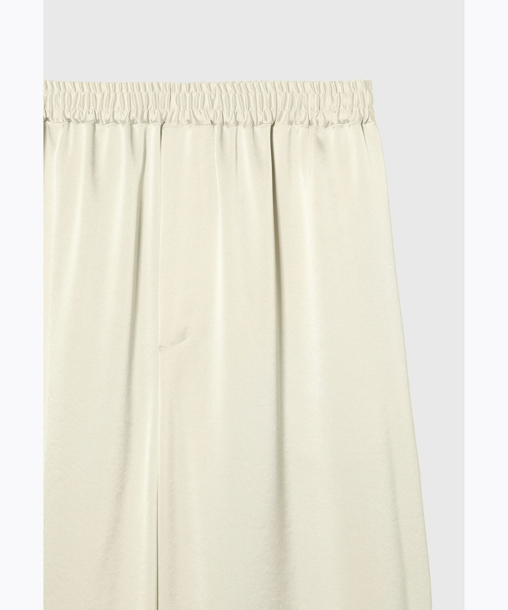 DÉPAREILLÉ SATIN GATHER PANTS / サテンギャザーパンツ ベージュ